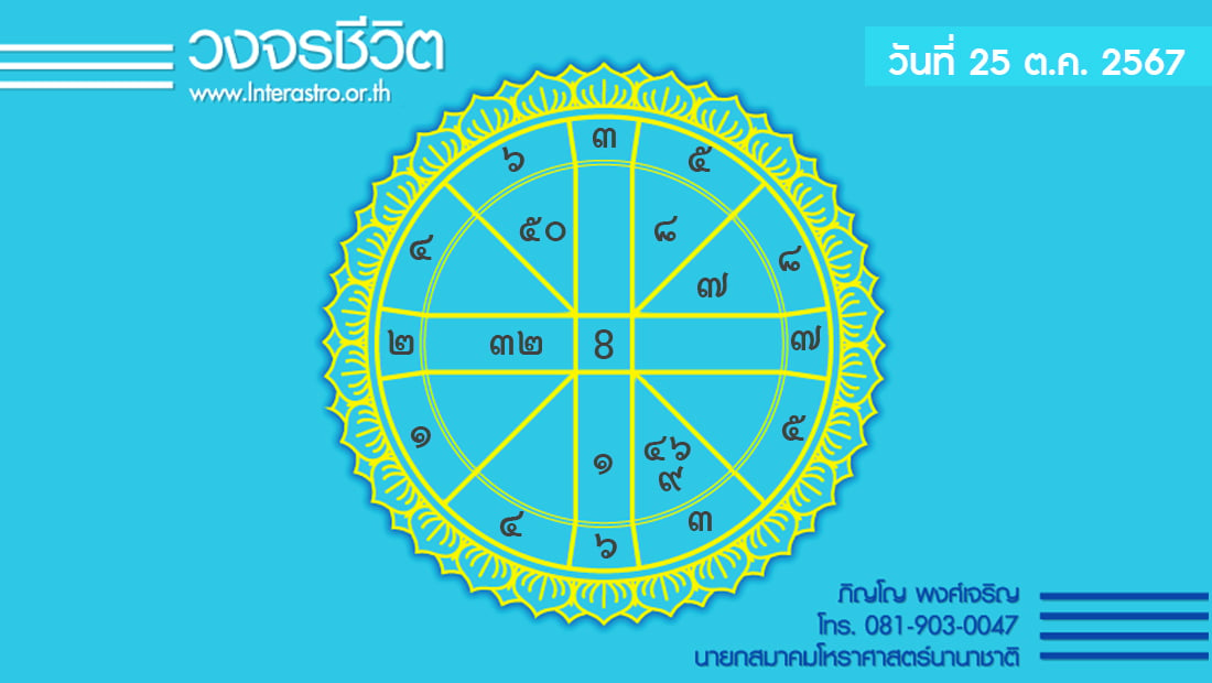 เช็กดวงประจำวันที่ 25 ต.ค. 67 ราศีที่ดาวศรีสถิต "มิถุน กรกฎ" ราศีที่ดาวกาลีสถิต "มีน" | เดลินิวส์